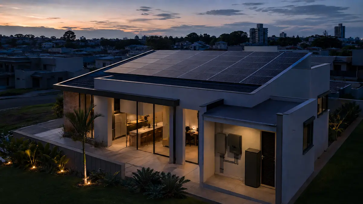 Independência energética com sistema solar e baterias