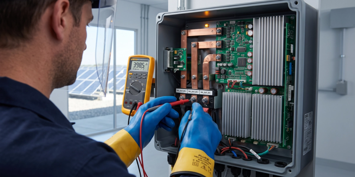 A manutenção de energia solar garante a geração projetada por 25 anos. Guia técnico sobre frequência de limpeza, riscos da limpeza caseira e inspeção elétrica.